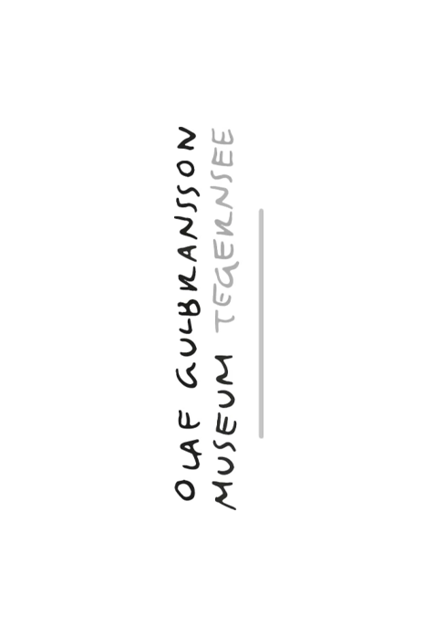 Olaf Gulbransson Museum in Tegernsee Schriftzug bzw. Logo